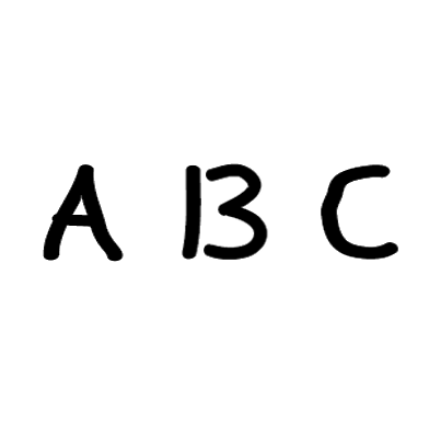 ABC or 12, 13, 14