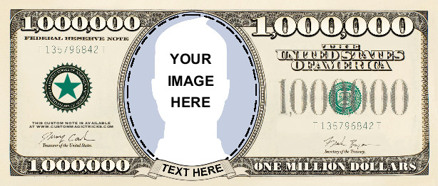 Custom Magic Million Dollar Bill