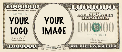 Printed Million Dollar Bill